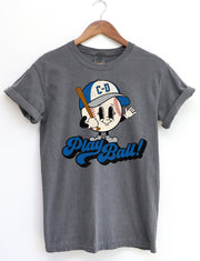 Play Ball C-D Retro Baseball Mascot Design